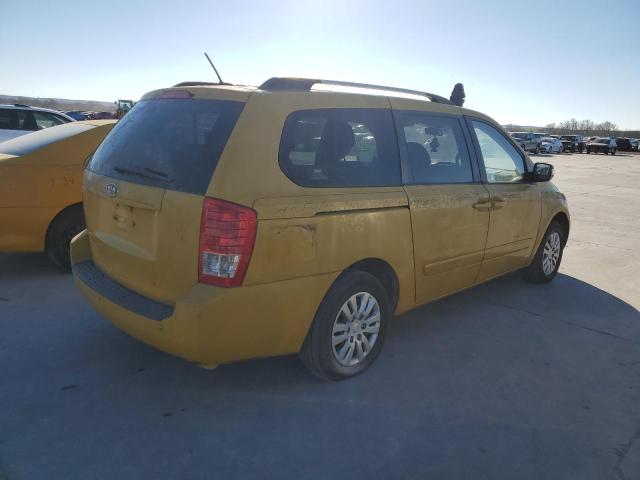 KNDMG4C72C6443183 - 2012 KIA SEDONA LX YELLOW photo 3