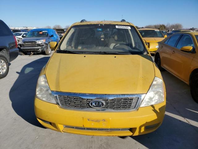 KNDMG4C72C6443183 - 2012 KIA SEDONA LX YELLOW photo 5