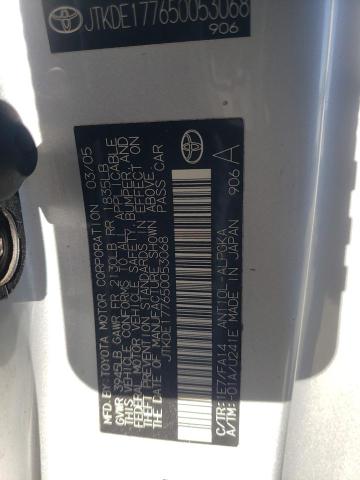 JTKDE177650053068 - 2005 TOYOTA SCION TC 银色 照片 12