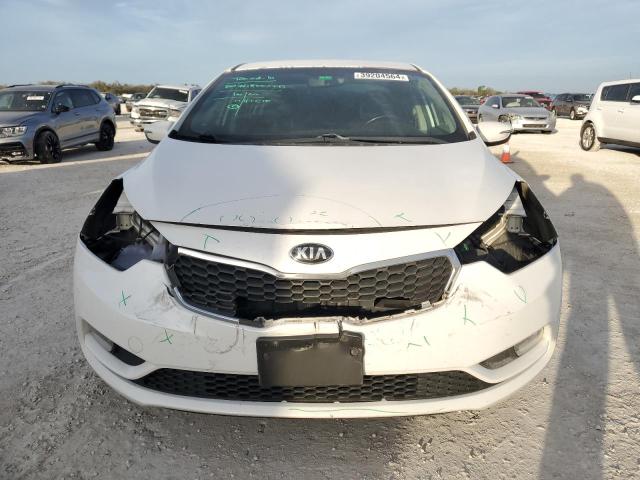 KNAFX4A88E5088580 - 2014 KIA FORTE EX WHITE photo 5