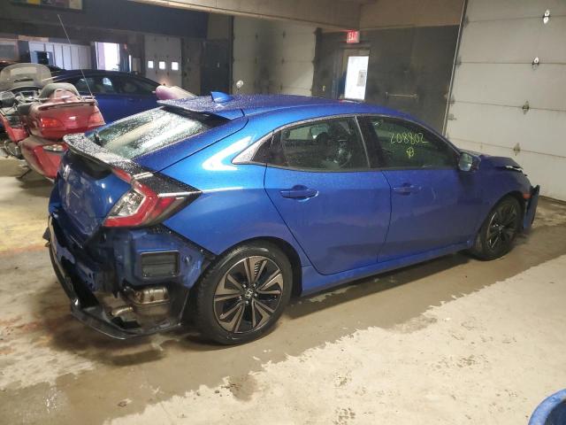 SHHFK7H52JU208802 - 2018 HONDA CIVIC EX BLUE photo 3