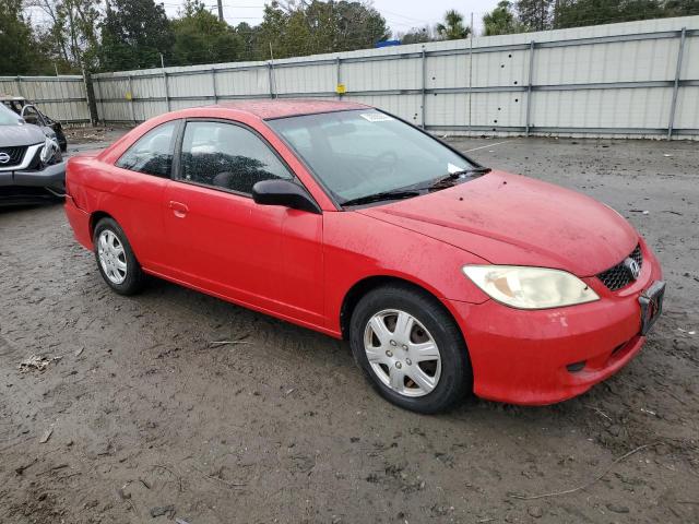 1HGEM22584L021151 - 2004 HONDA CIVIC LX RED photo 4