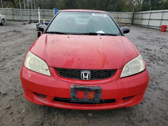 1HGEM22584L021151 - 2004 HONDA CIVIC LX RED photo 5