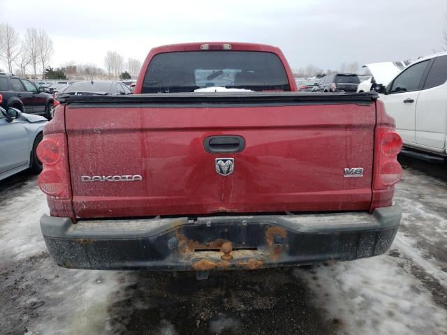 1D7HW28NX6S690808 - 2006 DODGE DAKOTA QUAD RED photo 6