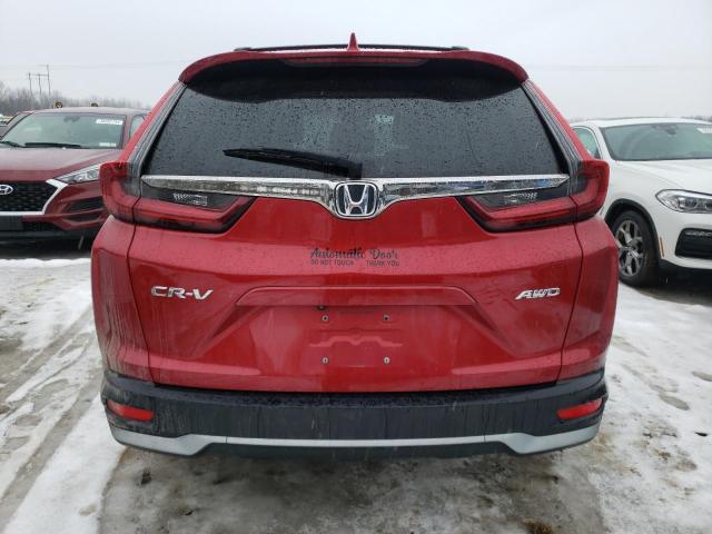 2HKRW2H88MH608871 - 2021 HONDA CR-V EXL RED photo 6