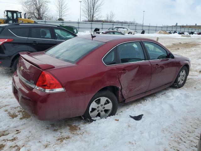 2G1WB5EK3B1100959 - 2011 CHEVROLET IMPALA 4D LT RED photo 3