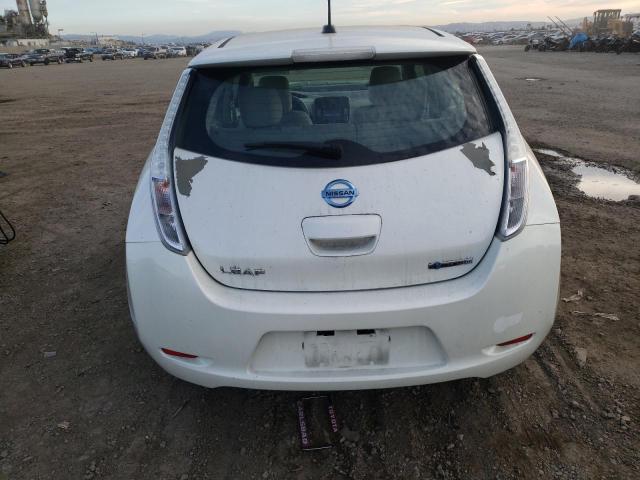 1N4AZ0CP4DC403914 - 2013 NISSAN LEAF S WHITE photo 6