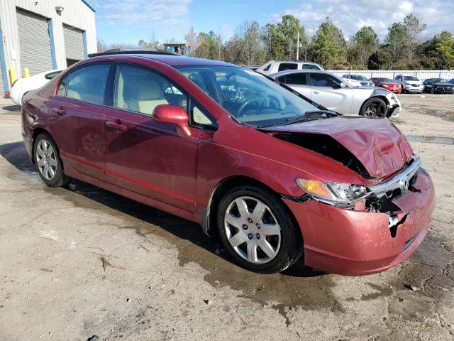 1HGFA15526L037898 - 2006 HONDA CIVIC LX RED photo 4