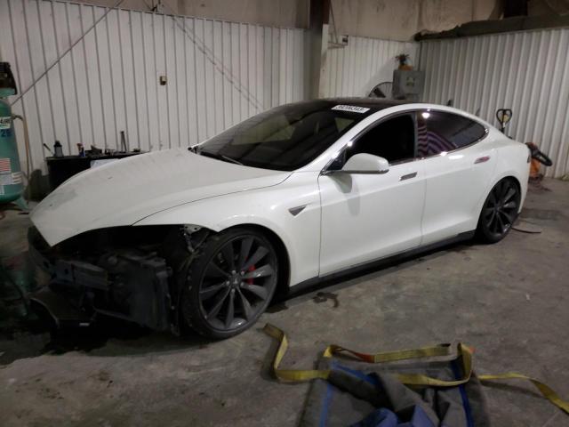 5YJSA1H2XEFP64044 - 2014 TESLA MODEL S Սպիտակ լուսանկար 1