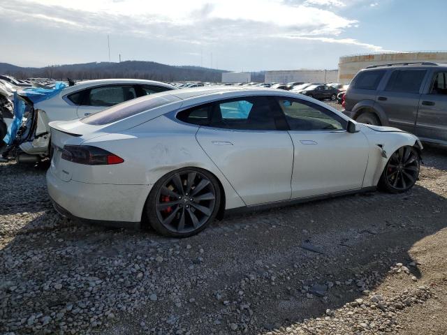 5YJSA1H2XEFP64044 - 2014 TESLA MODEL S Սպիտակ լուսանկար 3