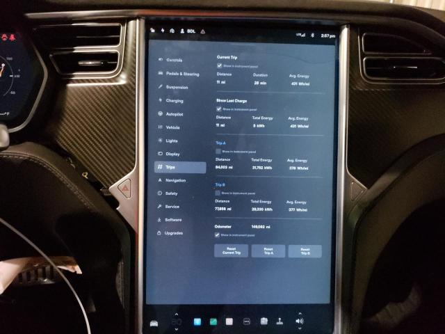 5YJSA1H2XEFP64044 - 2014 TESLA MODEL S Սպիտակ լուսանկար 9