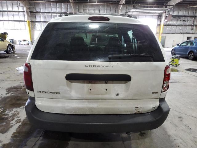 1B4GP253X2B729944 - 2002 DODGE CARAVAN SE WHITE photo 6