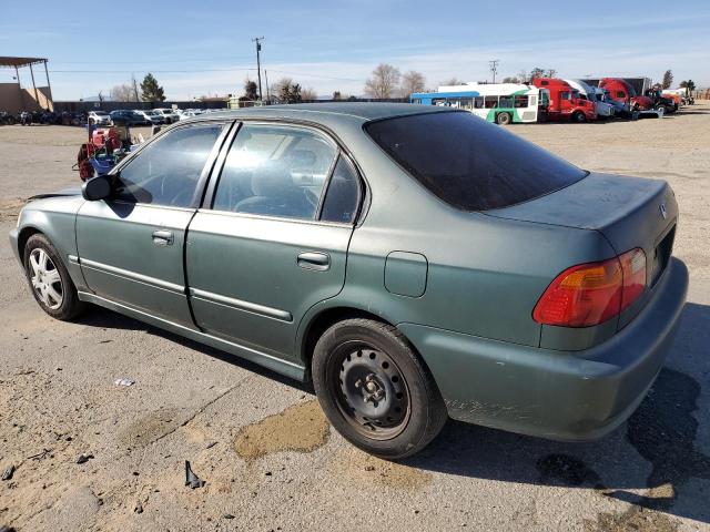 2HGEJ6616XH528123 - 1999 HONDA CIVIC BASE GREEN photo 2