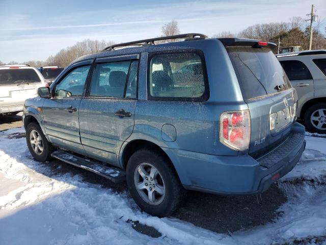 5FNYF18176B004187 - 2006 HONDA PILOT LX TEAL photo 2