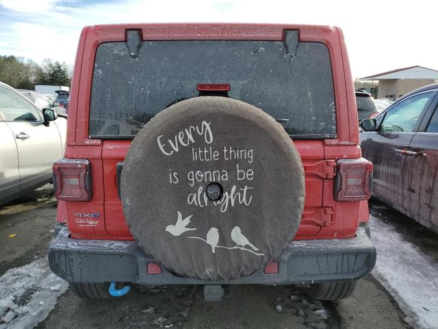 1C4JJXP64NW275220 - 2022 JEEP WRANGLER U SAHARA 4XE RED photo 6