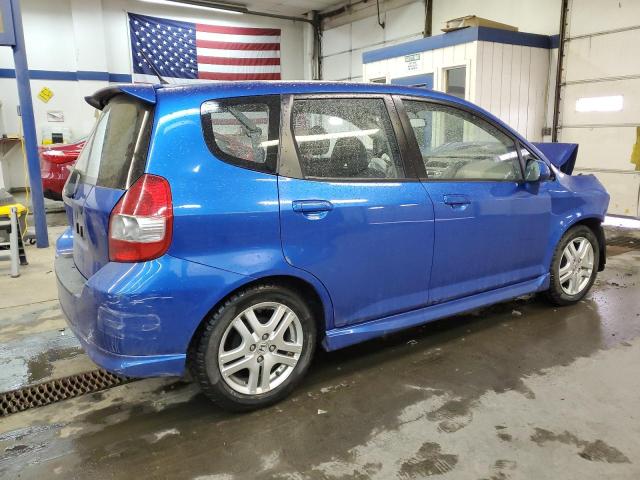 JHMGD38698S036894 - 2008 HONDA FIT SPORT BLUE photo 3