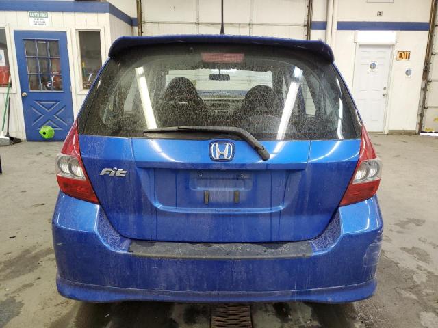 JHMGD38698S036894 - 2008 HONDA FIT SPORT BLUE photo 6