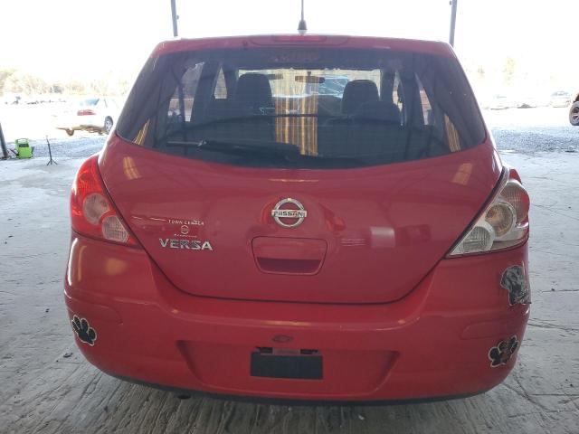 3N1BC1CP2AL361395 - 2010 NISSAN VERSA S RED photo 6