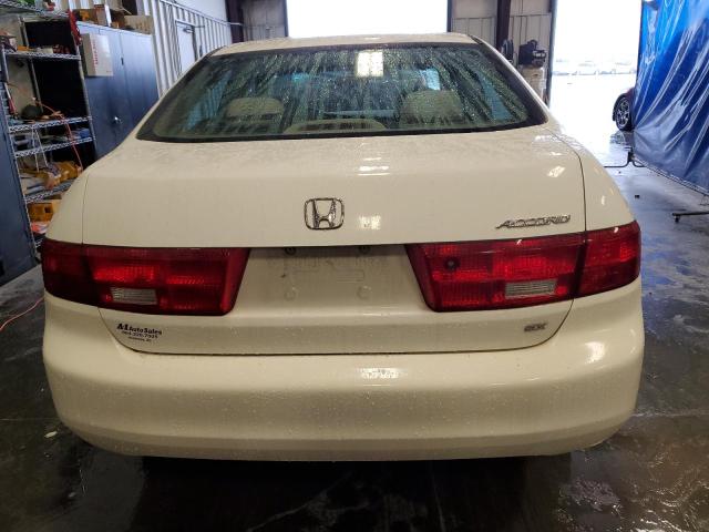 1HGCM56765A078627 - 2005 HONDA ACCORD EX WHITE photo 6