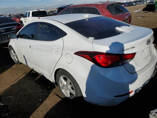 5NPDH4AE3GH690884 - 2016 HYUNDAI ELANTRA SE WHITE photo 2