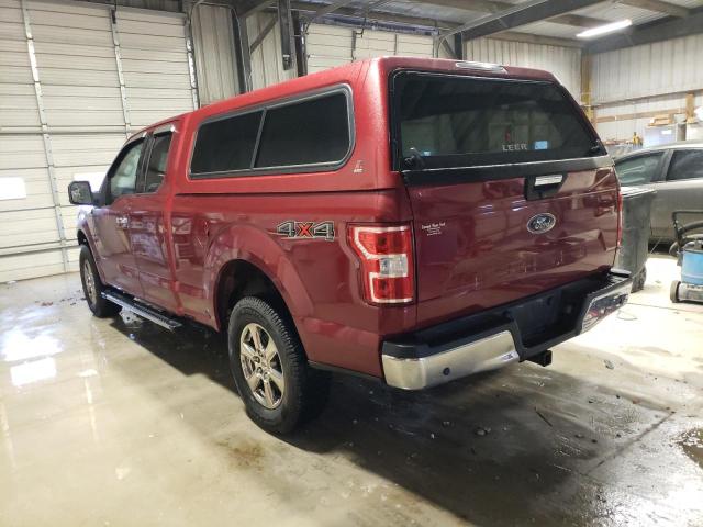 1FTEX1EB0KKD32612 - 2019 FORD F150 SUPER CAB RED photo 2