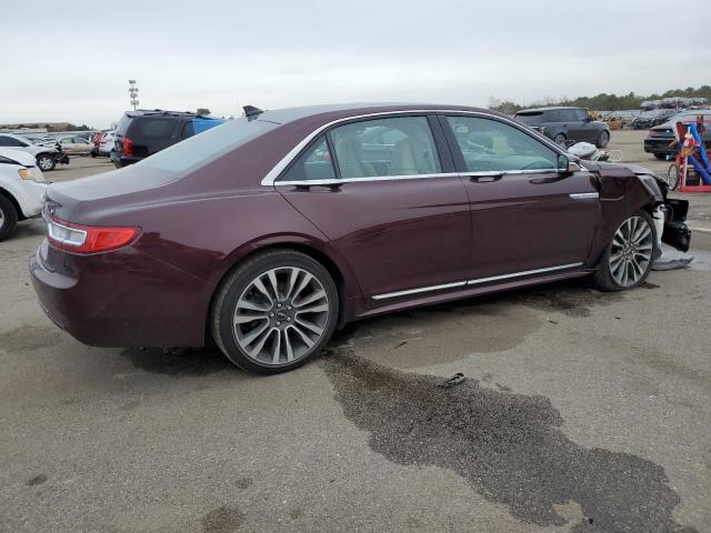 1LN6L9NP6J5612134 - 2018 LINCOLN CONTINENTA RESERVE BURGUNDY photo 3