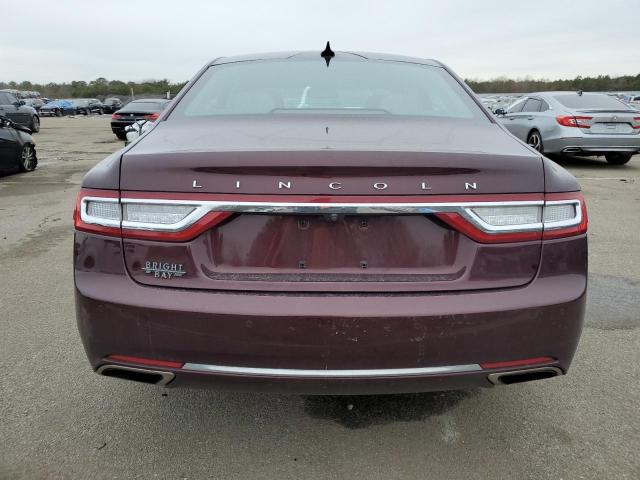 1LN6L9NP6J5612134 - 2018 LINCOLN CONTINENTA RESERVE BURGUNDY photo 6