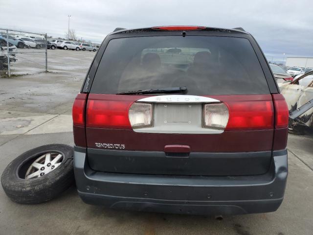 3G5DA03E74S574655 - 2004 BUICK RENDEZVOUS CX BURGUNDY photo 6