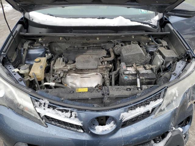 JTMZFREV6DD011260 - 2013 TOYOTA RAV4 LE BLUE photo 11