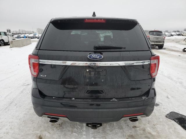 1FM5K7D86JGC82609 - 2018 FORD EXPLORER XLT BLACK photo 6