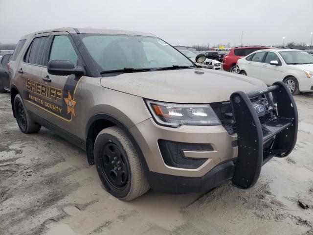 1FM5K8AR6JGB34852 - 2018 FORD EXPLORER POLICE INTERCEPTOR ذهبي صورة 4