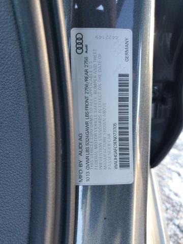 WAUHGAFC9EN073705 - 2014 AUDI A6 PRESTIGE GRAY photo 12