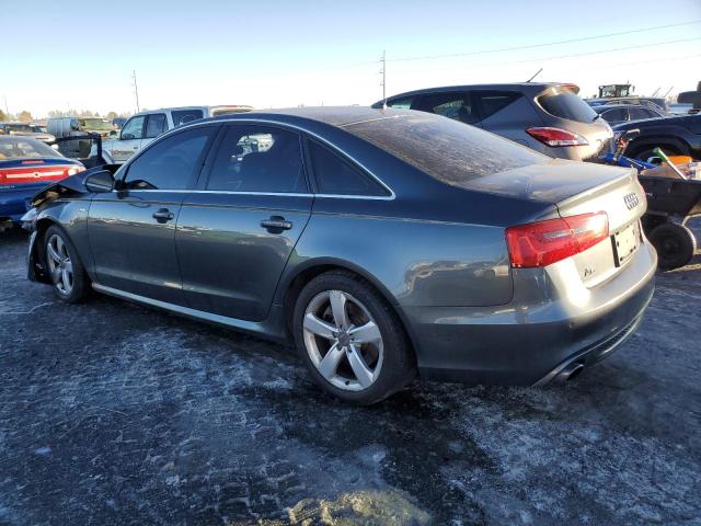 WAUHGAFC9EN073705 - 2014 AUDI A6 PRESTIGE GRAY photo 2