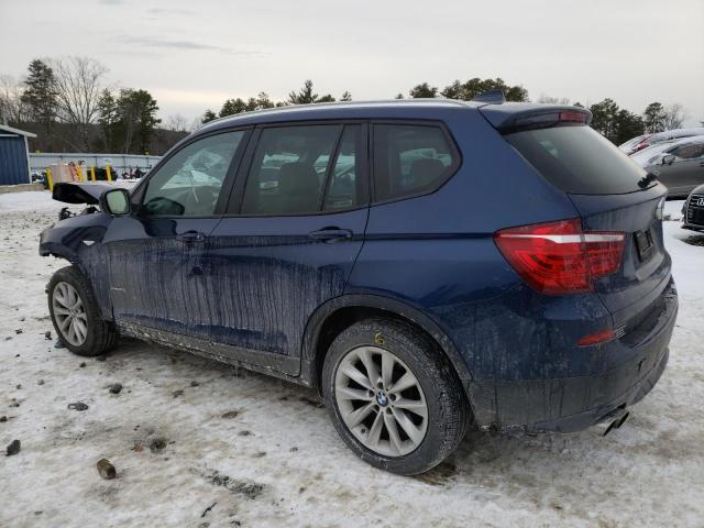 5UXWX9C57E0D29465 - 2014 BMW X3 XDRIVE28I BLUE photo 2