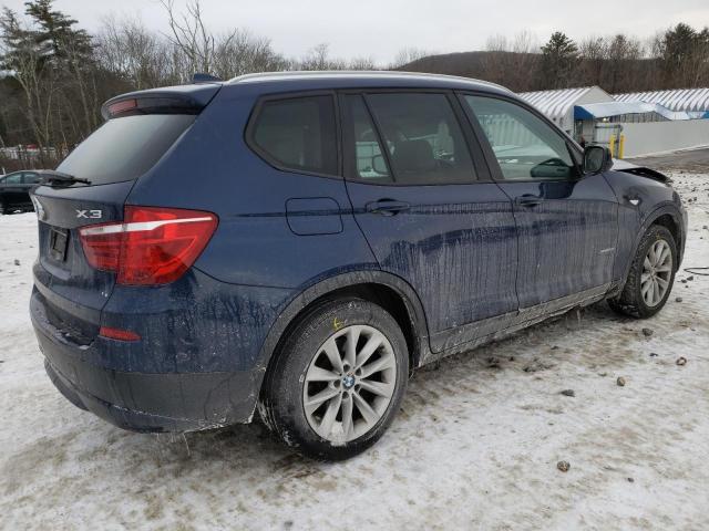 5UXWX9C57E0D29465 - 2014 BMW X3 XDRIVE28I BLUE photo 3