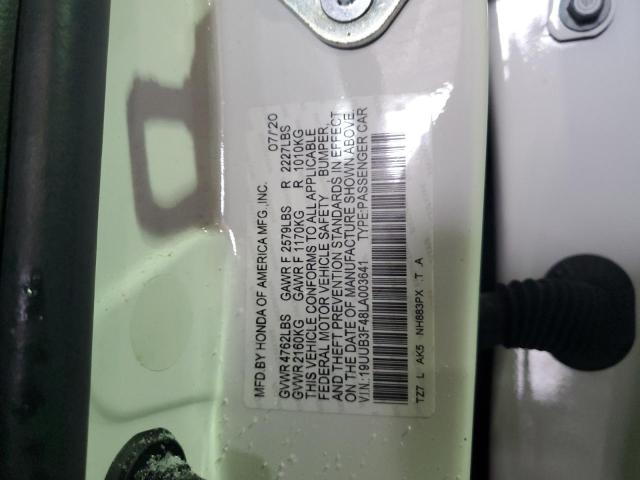 19UUB3F48LA003641 - 2020 ACURA TLX TECHNOLOGY 白色 照片 12