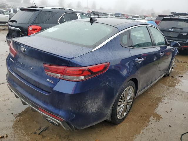 5XXGV4L27HG172573 - 2017 KIA OPTIMA SXL BLUE photo 3