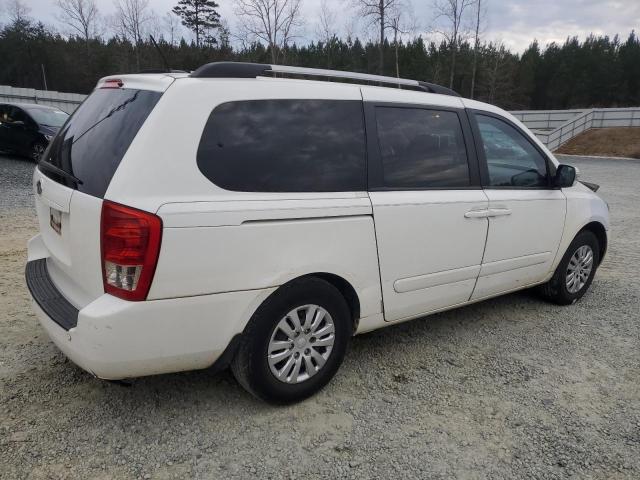 KNDMG4C75C6463251 - 2012 KIA SEDONA LX WHITE photo 3