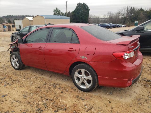 2T1BU4EE4BC674640 - 2011 TOYOTA COROLLA BASE RED photo 2