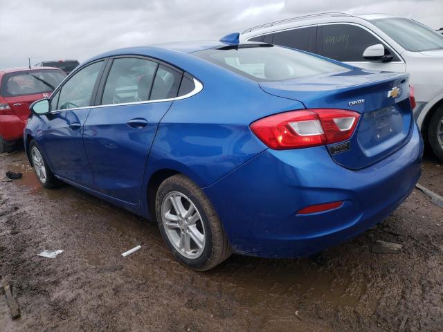 1G1BE5SMXH7112453 - 2017 CHEVROLET CRUZE LT BLUE photo 2