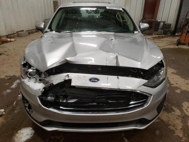 3FA6P0LU3KR169152 - 2019 FORD FUSION SE SILVER photo 5