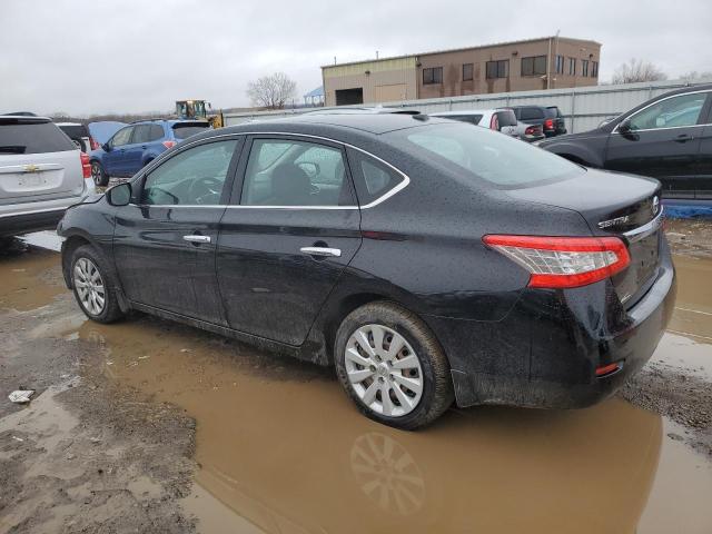 3N1AB7AP1FL683666 - 2015 NISSAN SENTRA S BLACK photo 2