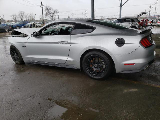 1FA6P8CF6K5174509 - 2019 FORD MUSTANG GT SILVER photo 2