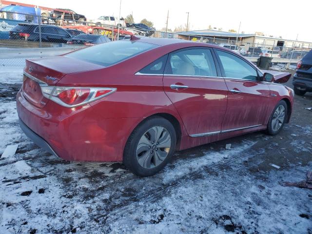 KMHEC4A41DA099087 - 2013 HYUNDAI SONATA HYBRID RED photo 3