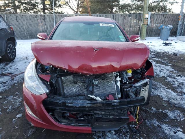 KMHEC4A41DA099087 - 2013 HYUNDAI SONATA HYBRID RED photo 5