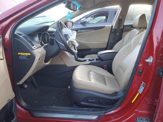 KMHEC4A41DA099087 - 2013 HYUNDAI SONATA HYBRID RED photo 7