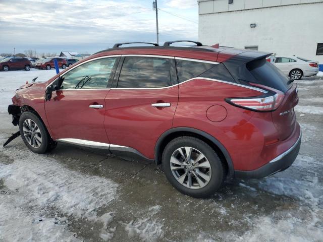 5N1AZ2MH4GN116851 - 2016 NISSAN MURANO S RED photo 2