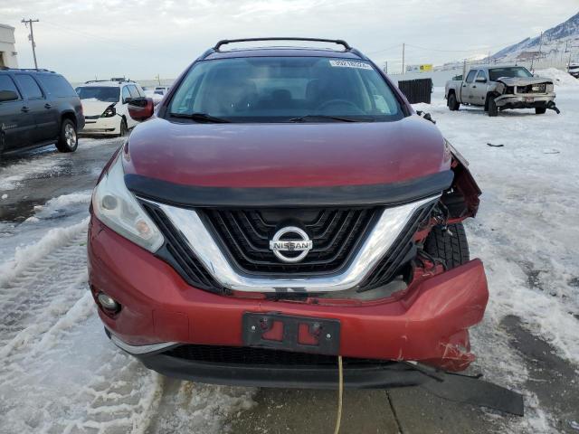 5N1AZ2MH4GN116851 - 2016 NISSAN MURANO S RED photo 5