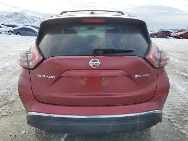 5N1AZ2MH4GN116851 - 2016 NISSAN MURANO S RED photo 6