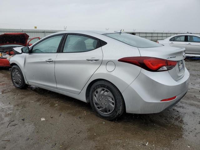 5NPDH4AE6GH740693 - 2016 HYUNDAI ELANTRA SE SILVER photo 2